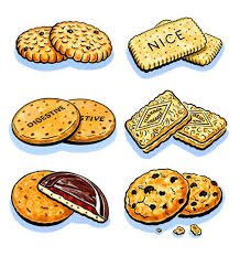 Biscuits Creative Eye Dessert Illustration Food Wall Art Food Drawing