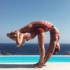 Yoga Clothes For Your Studio To Street Lifestyle Couples Yoga Poses Yoga Challenge Poses Partner Yoga Poses