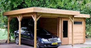 Dublin Wooden Carport Workshop Combination From Lugarde Wooden Carports Carport Carport Sheds