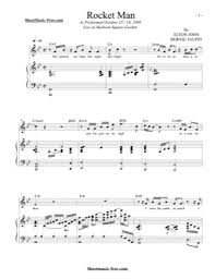 Frosty the snow man sheet music christmas sheetmusic free com. Rocket Man Elton John Free Piano Sheet Music Pdf