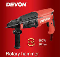 DEVON 1107-26E Multi-function 800w Industrial Power Tools 26mm Rotary  Hammer Machine
