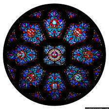 Round window and medallion patterns. Holy Symbols Round Window Religious Stained Glass Window
