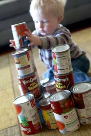 We present to you 25 best outdoor games for toddlers that are sure to make your little one happy. Canned Food Blocks For Toddlers Hands On As We Grow