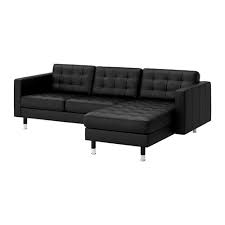 Landskrona 3er Sofa Grann Bomstad Schwarz Alle Informationen Zum Produkt Ikea Osterreich Kunstleder Sofa 3er Sofa Sofa Leder