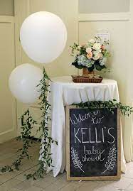 Floral Baby Shower Project Nursery Baby Shower Decorations Baby Shower Chalkboard Floral Baby Shower