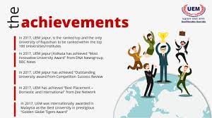 In the absence of relevant mark sheets, direct admission and scholarship. Achievements Of University Of Engineering Management Uem Iem Uem Group