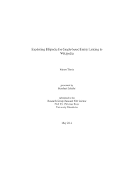 Betroffene klagten über kopfschmerzen, laufende. Pdf Exploiting Dbpedia For Graph Based Entity Linking To Wikipedia