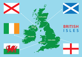 Die karte 4 zeigt irland und nordirland mit distrikten. British Isles And Republic Of Ireland Map 157758 Vector Art At Vecteezy