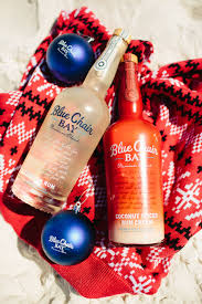 christmas in july cocktail 2 oz blue chair bay coconut spiced rum cream 5 oz blue chair bay vanilla rum 5 o holiday rum drinks rum cream vanilla rum