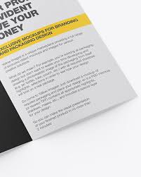 Matte Brochure Mockup In Stationery Mockups On Yellow Images Object Mockups