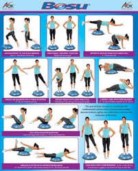 Bosu Chart Exercises Bosu Bosu Workout Bosu Ball Et