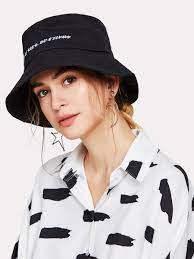 Shop Embroidered Bucket Hat Online Shein Offers Embroidered Bucket Hat More To Fit Your Fashionable Needs Hat Fashion Bucket Hat Fashion Hat Fashion Women