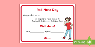 Comic relief is an operating british charity, founded in 1985 by the comedy scriptwriter richard curtis and comedian lenny henry in response to the famine in ethiopia. Red Nose Day Editable Certificate Australian English Curriculum Red Nose