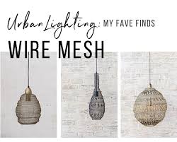 Wire Mesh Pendant Light Sesapro Com