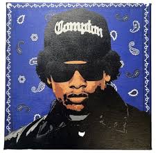 MCM Black Art 1968 Expressionist Large Original Painting Music Bongo  Drummer