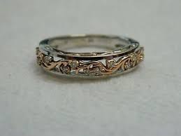 Clogau 9t White Rose Welsh Gold Diamond Cecilia Wedding Ring Rrp 660 00size N Welsh Gold Rings Gold Diamond