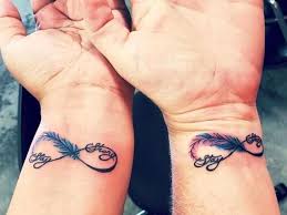 Infinity Symbol Stay Strong Feather Mother And Daughter Tattoos Wrist Tattoos Tattoos For Daughters Mother Tattoos For Children Tattoos For Kids