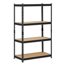 edsal black 4 tier heavy duty steel