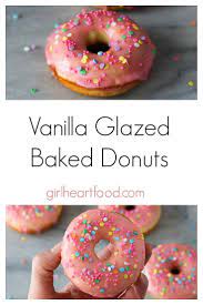 Vanilla Glazed Donuts With Simple Icing Sugar Glaze Recipe Easy Donuts Vanilla Donut Recipes Cake Donuts Recipe
