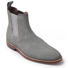 For a comfortable design that doesn't compromise on style, scroll leather chelsea boots to complement your both casual and smarter looks. Men Gray Grey Chelsea Suede Leather Boots Leather Skin Shop