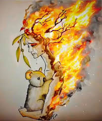 Australia Environmental Art Earth Drawings Mother Earth Art