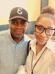 Fifth grade teacher Pansy LeBlanc and Mayor Ted Green show a lil' impromptu  footwork