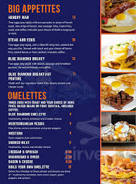 Blue diamond has both the engineering skills and resources to meet the most exacting demands for quality, price and delivery. Blue Diamond Bar Grill Menu In Richmond Ontario Canada