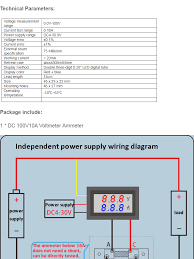 Pw+, measuring terminal voltage input positive yellow line (thick): Digital Volt Amp Meter Wiring Diagram Wiring Diagram
