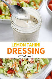 Lemon Tahini Dressing Oil Free Recipe With Images Lemon Tahini Dressing Tahini Dressing Detox Recipes
