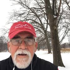 Pushing through the ice in Pepin, Wisconsin