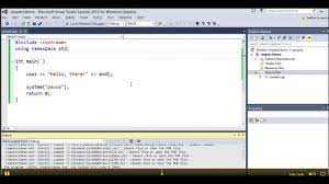 The Basics Of A C Program And System Pause Youtube