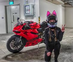 Motorcycle news, reviews and amazing deals delivered to your inbox. Helmet Upgrades Arai Cat Ear Helmet By Vaune Phan Facebook