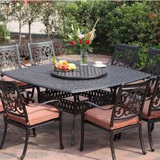 Cast aluminum patio furniture cheap. Darlee St Cruz 9 Piece Cast Aluminum Patio Dining Set With Lazy Susan Dl101 1 8 Dl101 101 8 In 2021 Aluminum Patio Furniture Patio Design Iron Patio Furniture