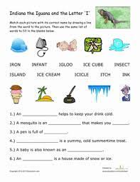 Things that start with i for kids. Words That Begin With I Worksheet Education Com