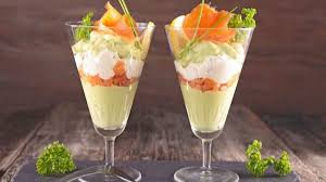 Verrines Cremeuses A L Avocat Et Au Saumon Fume Recettes Faciles Recette Verrine Avocat Saumon Recette Cuisine Facile Verrine Avocat Saumon Fume