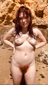 Teasing you with my natural redhead bush