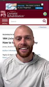 🎉NEW Article out in Topics of #Geri Rehab