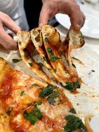 To each their own pizza. #degustibus A perfect structure. Ingredients:  Flour from “Grassi” (currently available in the United States only in  Florida) San Marzano DOP tomatoes by “Solania” Fior di Latte, or