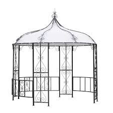Genauso wurde es auf diesem bild gehandhabt: Garten Pavillon Chestna In Weiss Anthrazit Mit Dach Pharao24 De