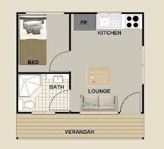 1 Bedroom Granny Flat Floor Plans Google Search Granny Flat Floor Plans Backyard Cottage