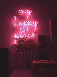 My Happy Place Custom Led Neon Light Sign Wall Decor Neon Lights Bedroom Neon Sign Bedroom Neon Bedroom
