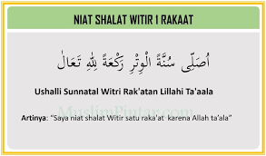 Shalat Witir Pengertian Niat Dan Tata Cara Mengerjakannya Muslim Pintar