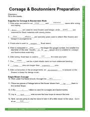 Special arrangements video docx special arrangements. Megan Baldwin 5e1c9253 9281 4214 9fda 9f8647b2fcf5 Corsage Boutonniere Preparation Directions Fill In The Blanks Supplies For Corsage Course Hero