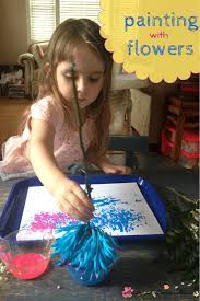 We spent the afternoon on the patio painting with flowers today and the kids had an absolute blast creating their art with nature. Botany For Kids Painting With Flowers