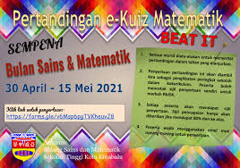 Contact sekolah menengah sains machang. Pertandingan E Kuiz Matematik 2021 äºšåº‡ä¸­å­¦