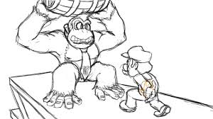 March of the minis (2006, ds) • mario vs. Mario Donkey Kong Coloring Pages