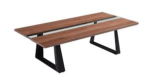 Shop pottery barn for expertly crafted coffee tables with iron legs. Walnut And Glass Coffee Table With Black Metal Legs Phoenix Arizona Vig Corey Walnut
