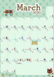 Pin By Cassandra Blickley On Animal Crossing Facts Animal Crossing Monthly Calendar Printable Monthly Calendar