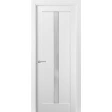 Frosted glass bathroom door white modern bedroom. Pantry Kitchen Lite Door With Hardware Quadro 4112 White Silk With Frosted Opaque Glass Single Panel Frame Trims Bathroom Bedroom Sturdy Doors