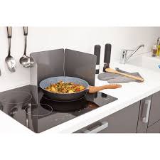 Plaque Anti Projections 3 Volets Noir Carbone Couvercle Et Protection Cuisson Art De La Table Gifi